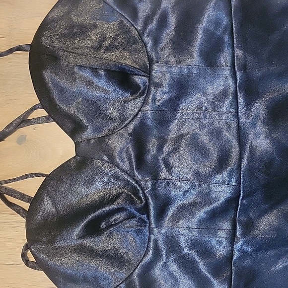 Wild Fable Black Corset Back Dress Size Medium - Picture 2 of 5